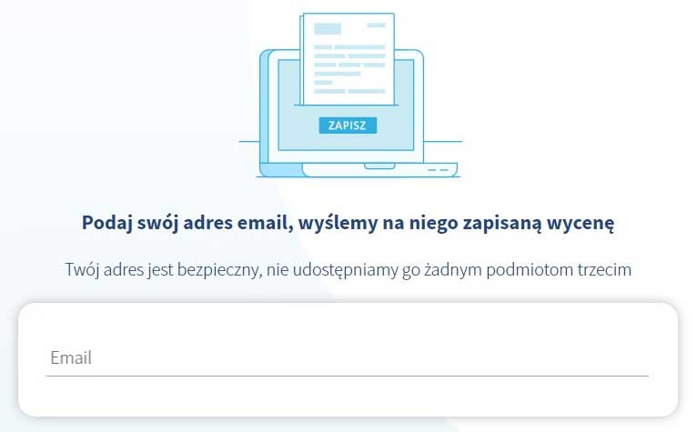 pzu.pl - kalkulator - zapis oferty